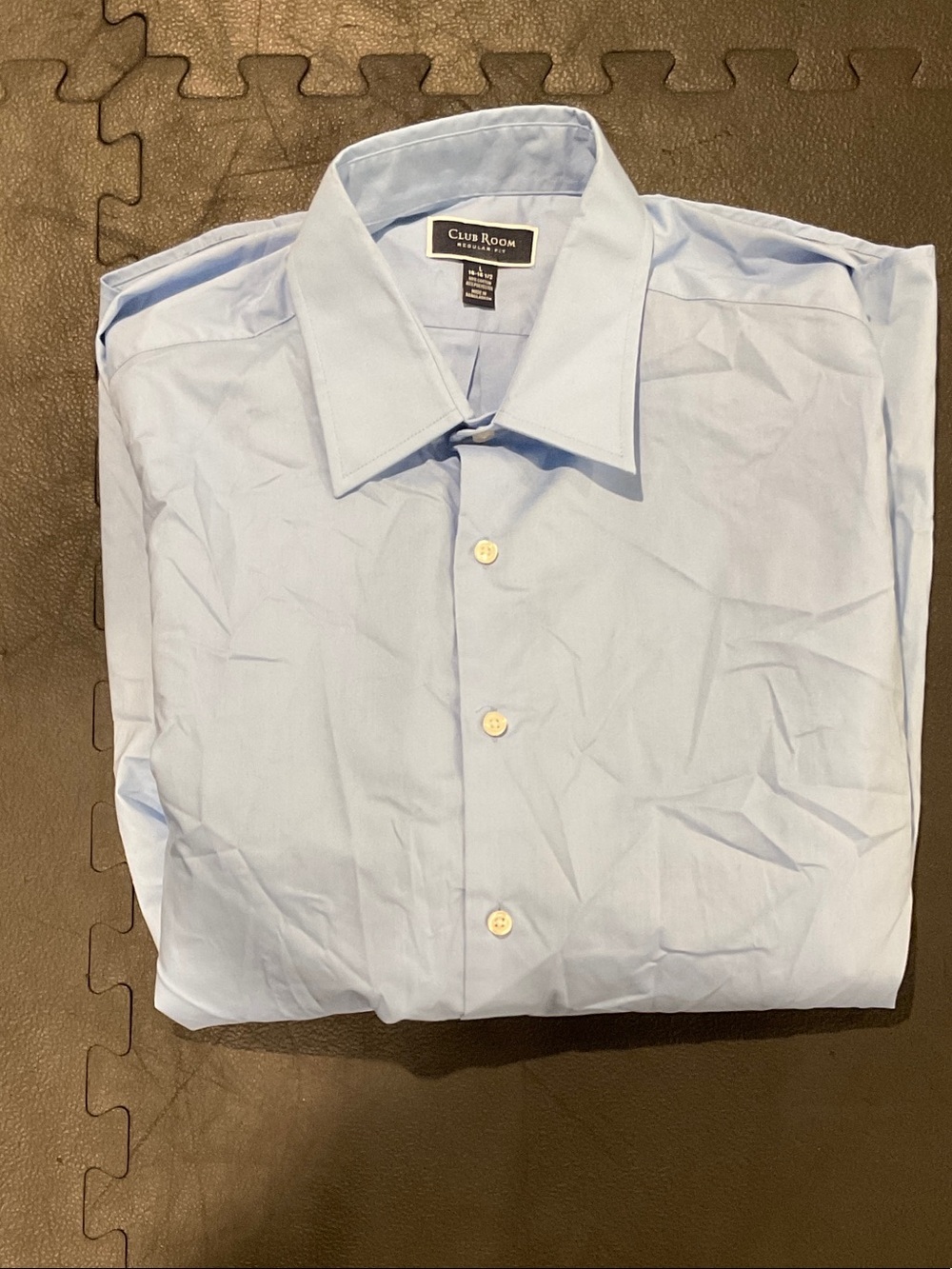 Club Room Light Blue Men's Dress Shirt - Point Collar